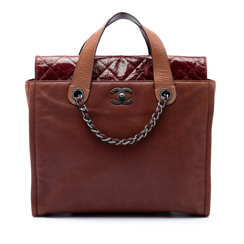 Pre-Loved Chanel Iridescent Calfskin In The Mix Portobello Soft Tote